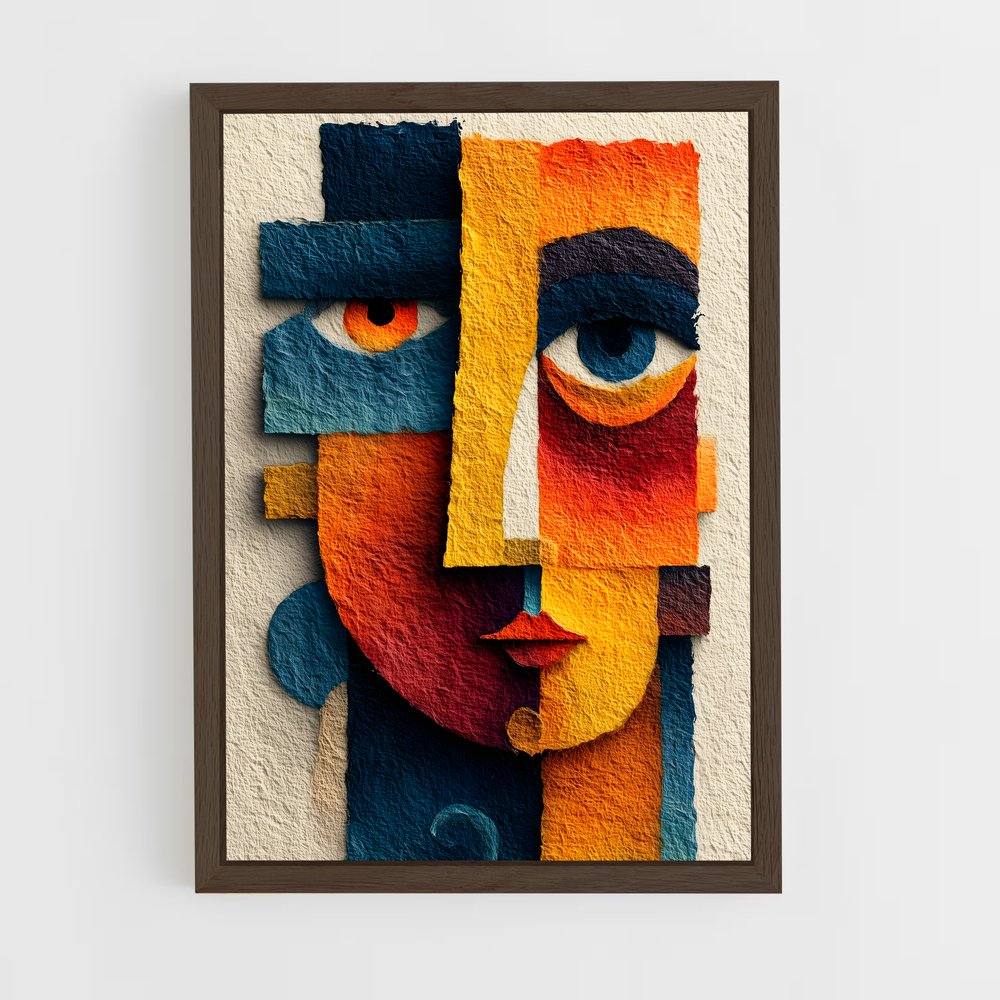 ap-cubism-2 cadre Bois foncé