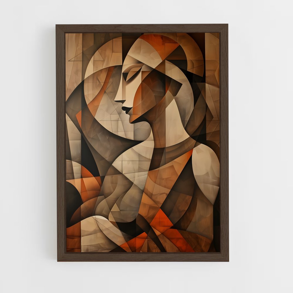ap-cubism-5 cadre Bois foncé