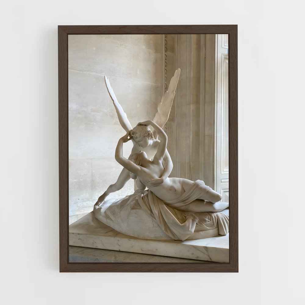 ap-cupid and psyche canova-7 cadre Bois foncé