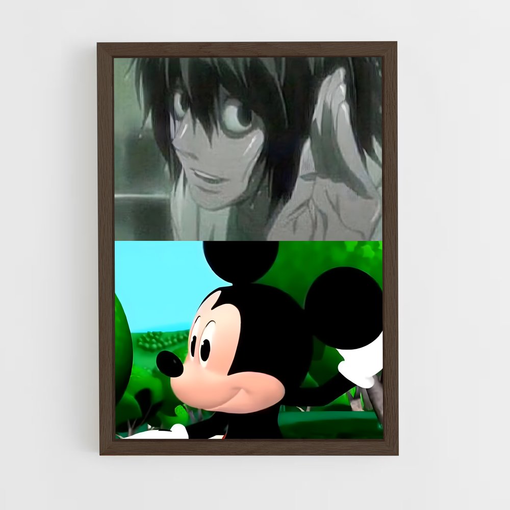 ap-death note-3 cadre Bois foncé