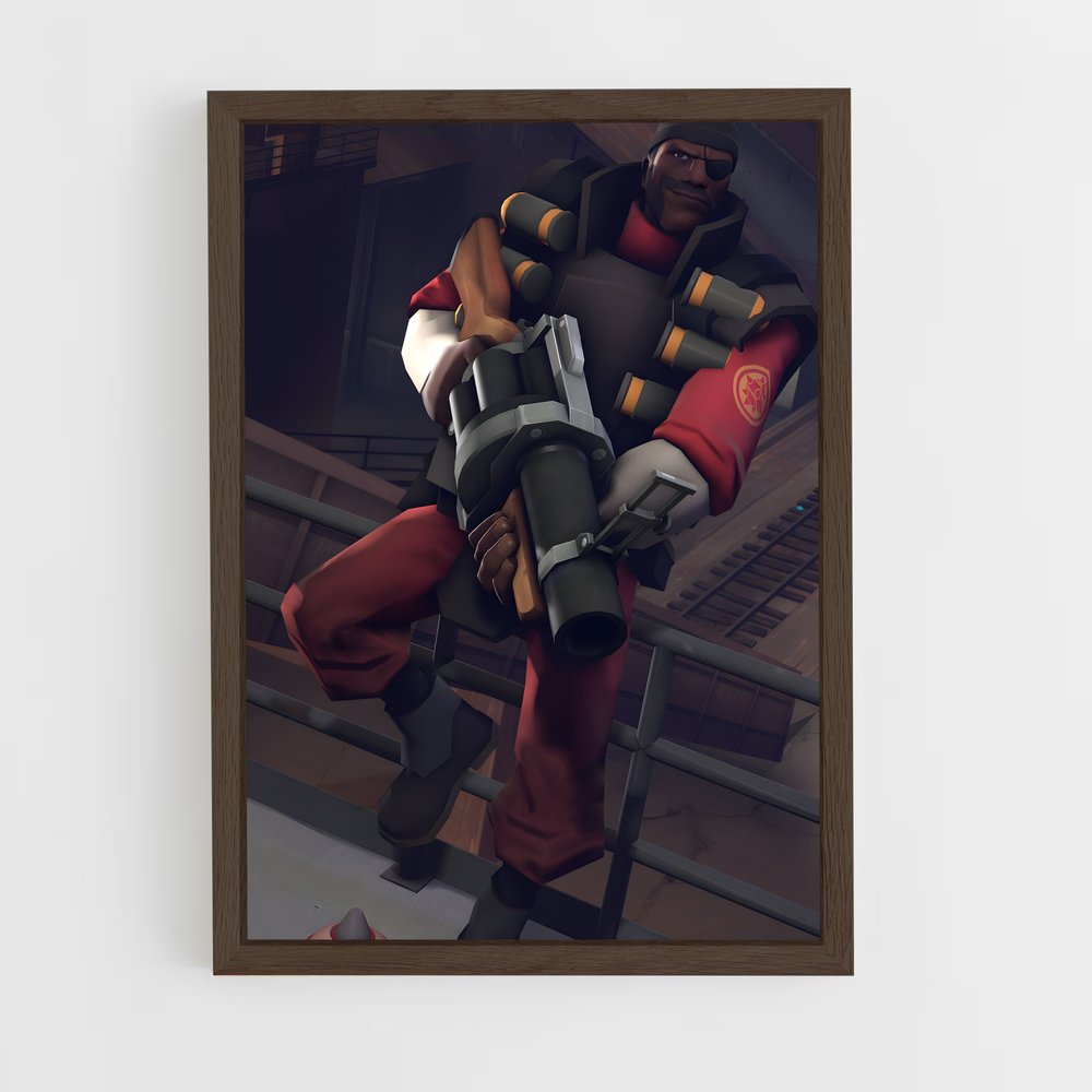 ap-demoman tf2-1 cadre Bois foncé