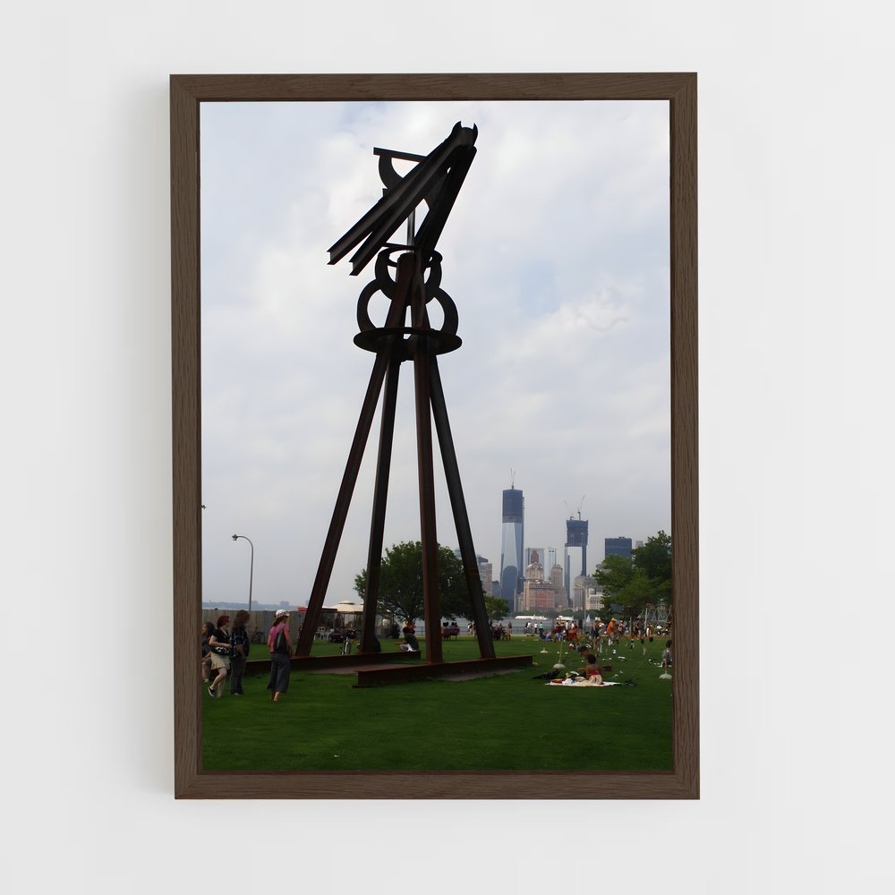ap-di suvero sculptures-2 cadre Bois foncé