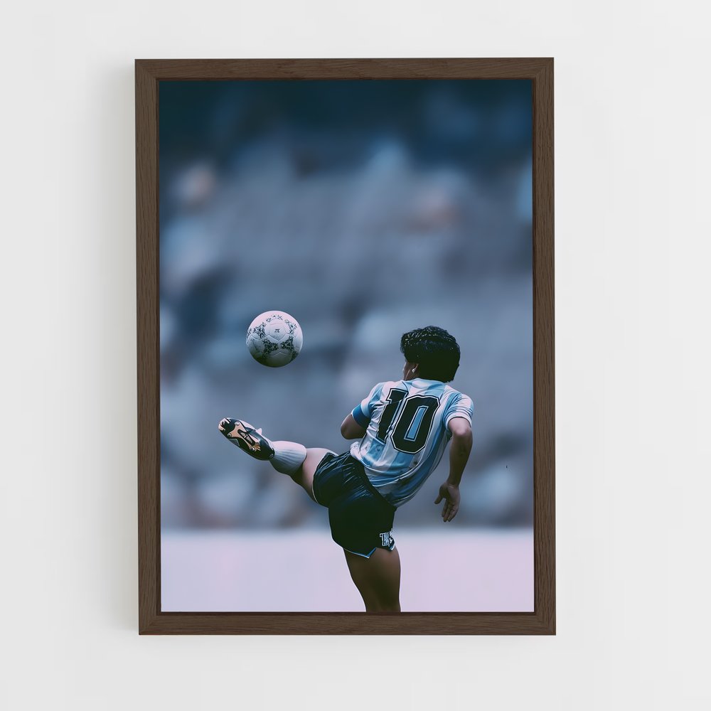 ap-diego maradona-1 cadre Bois foncé