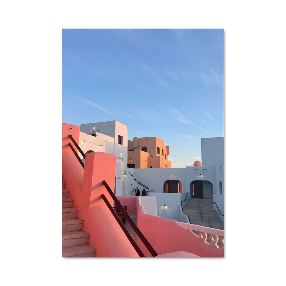 Poster Escalier Rosé