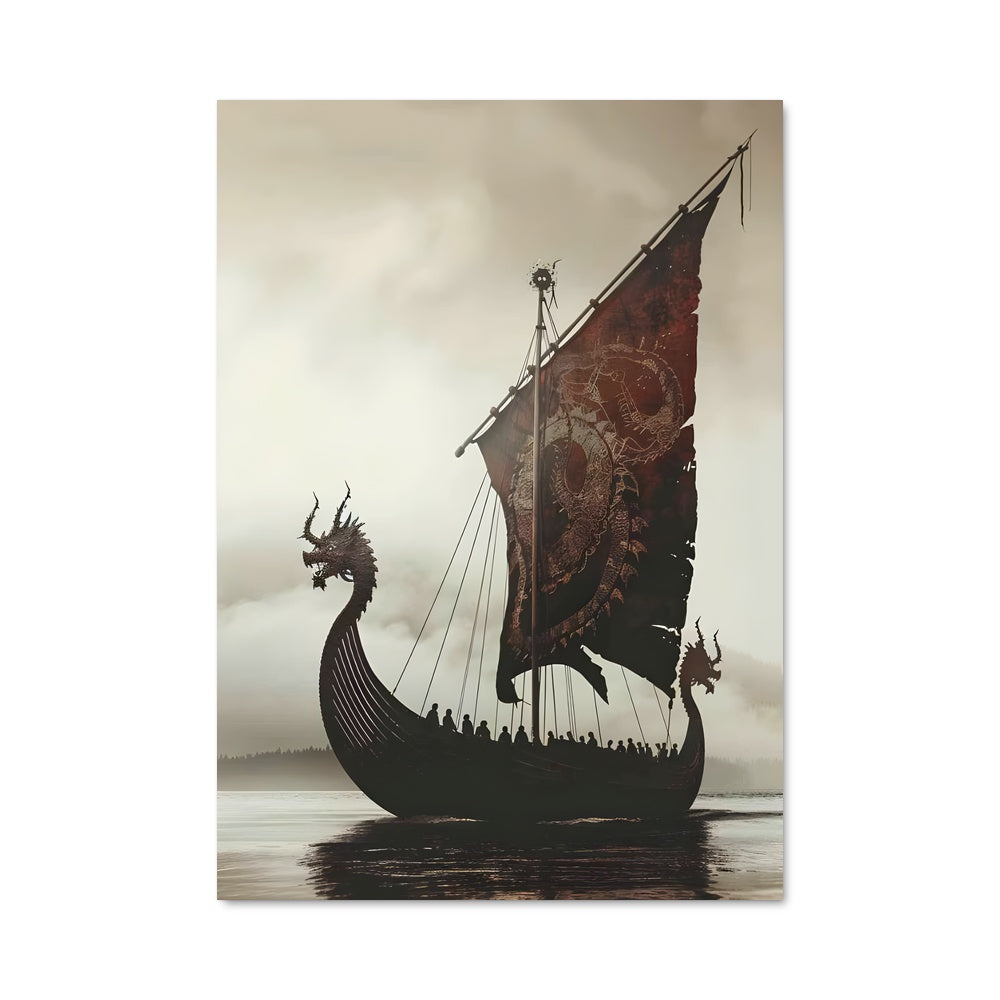 Poster Drakkar de Feu