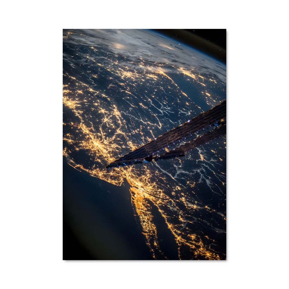 Poster Terre Éclairée