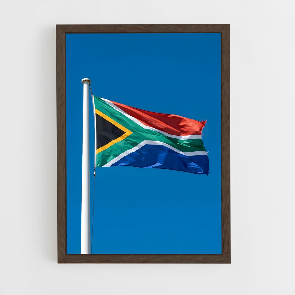 ap-eastern cape flag-1 cadre Bois foncé
