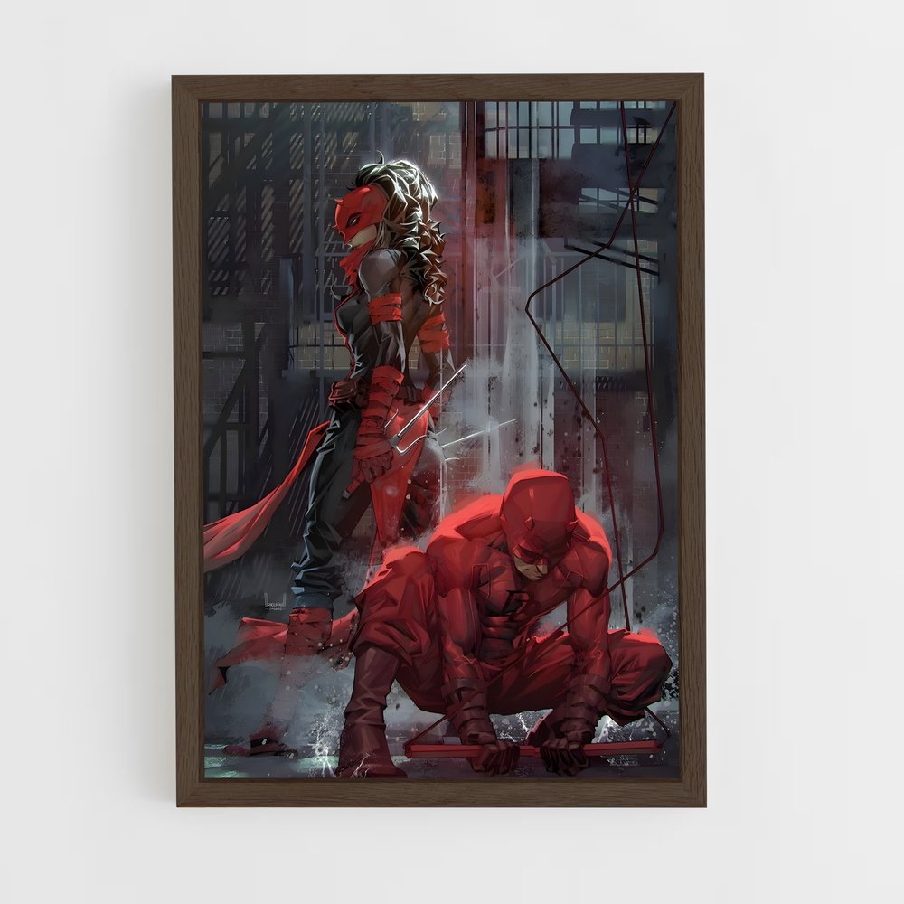 ap-elektra daredevil-9 cadre Bois foncé