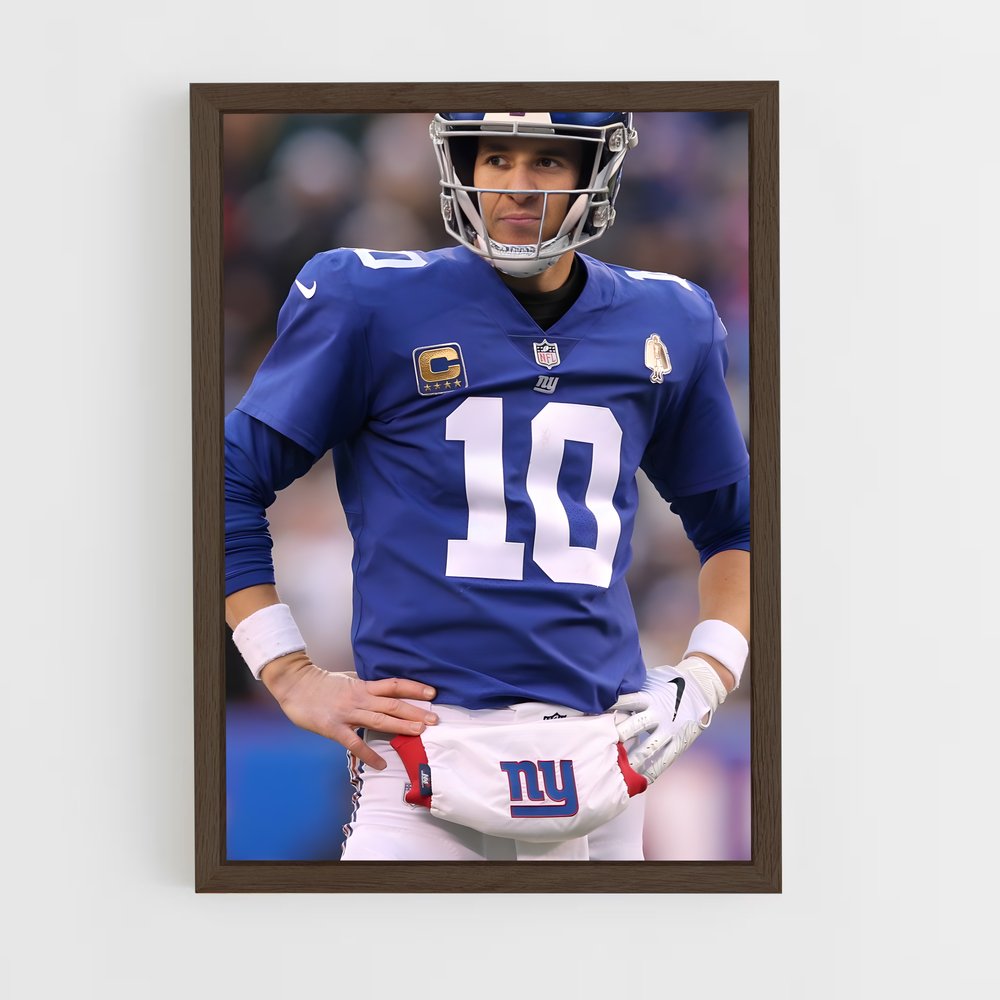ap-eli manning-1 cadre Bois foncé