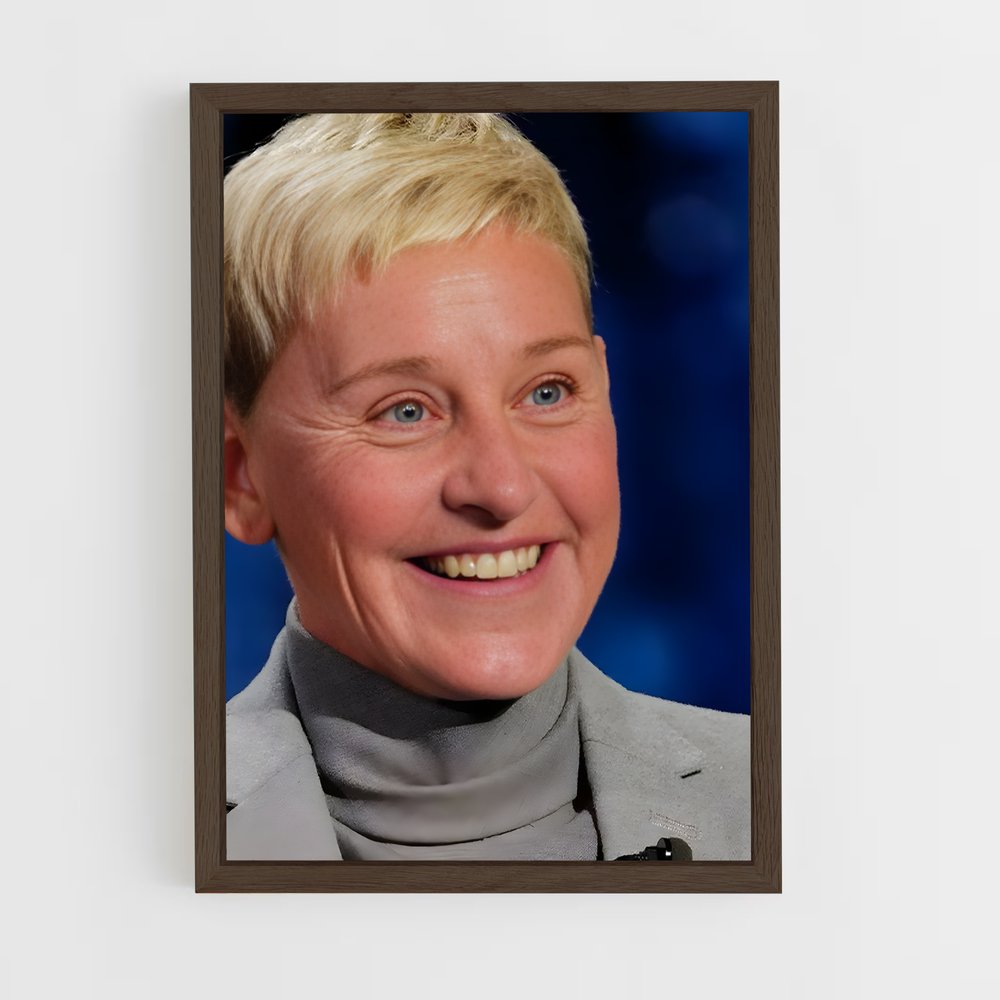 ap-ellen degeneres-5 cadre Bois foncé