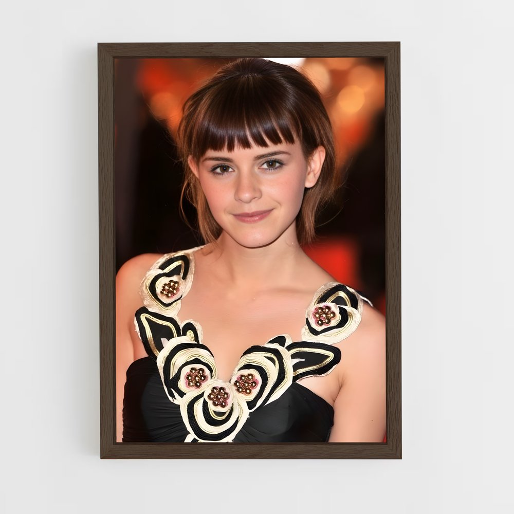 ap-emma watson-6 cadre Bois foncé