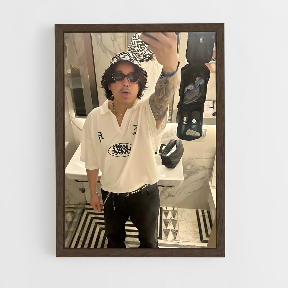 ap-evan fong-9 cadre Bois foncé