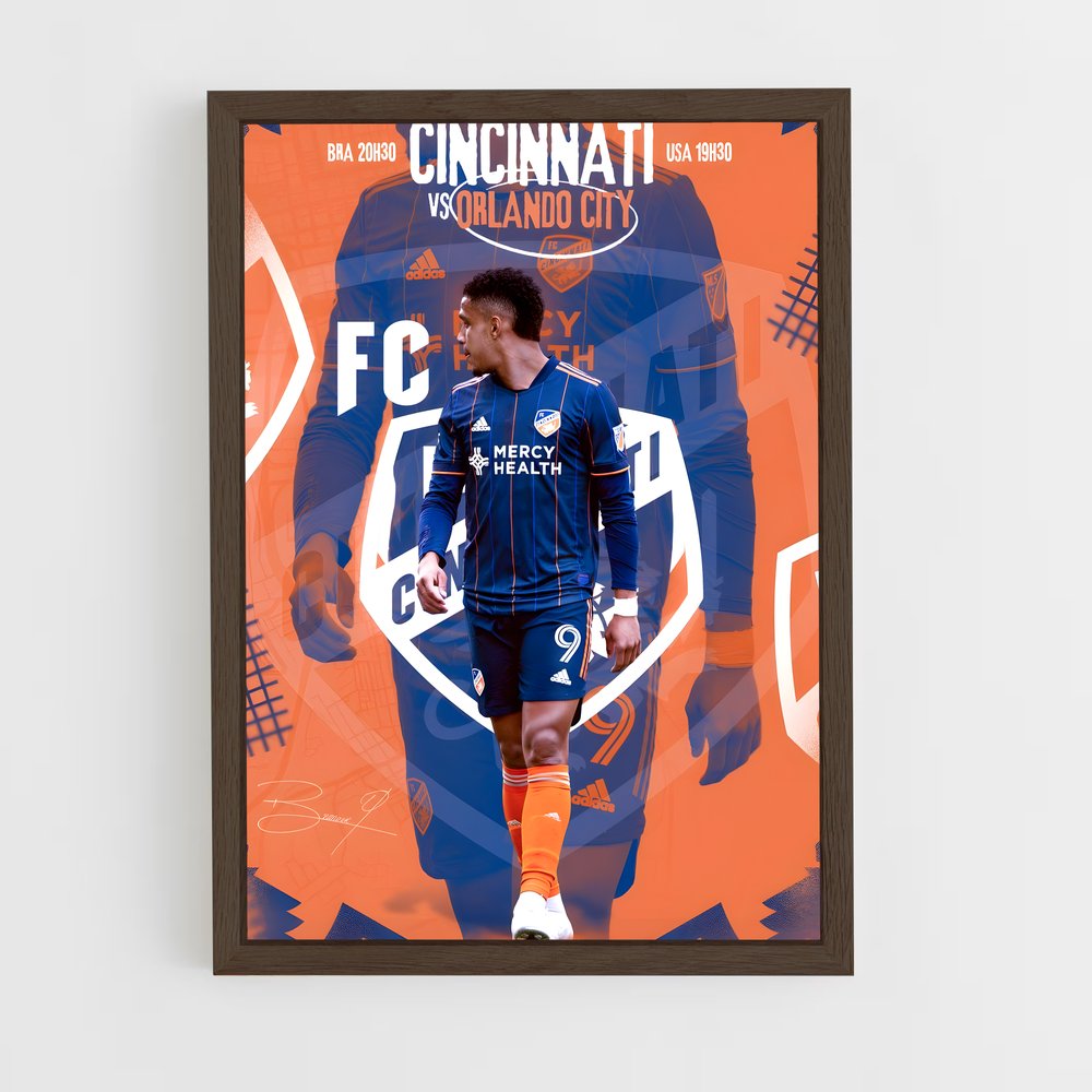 ap-fc cincinnati-11 cadre Bois foncé
