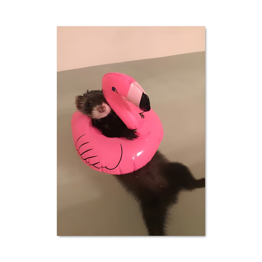 Poster Flamingo Feline
