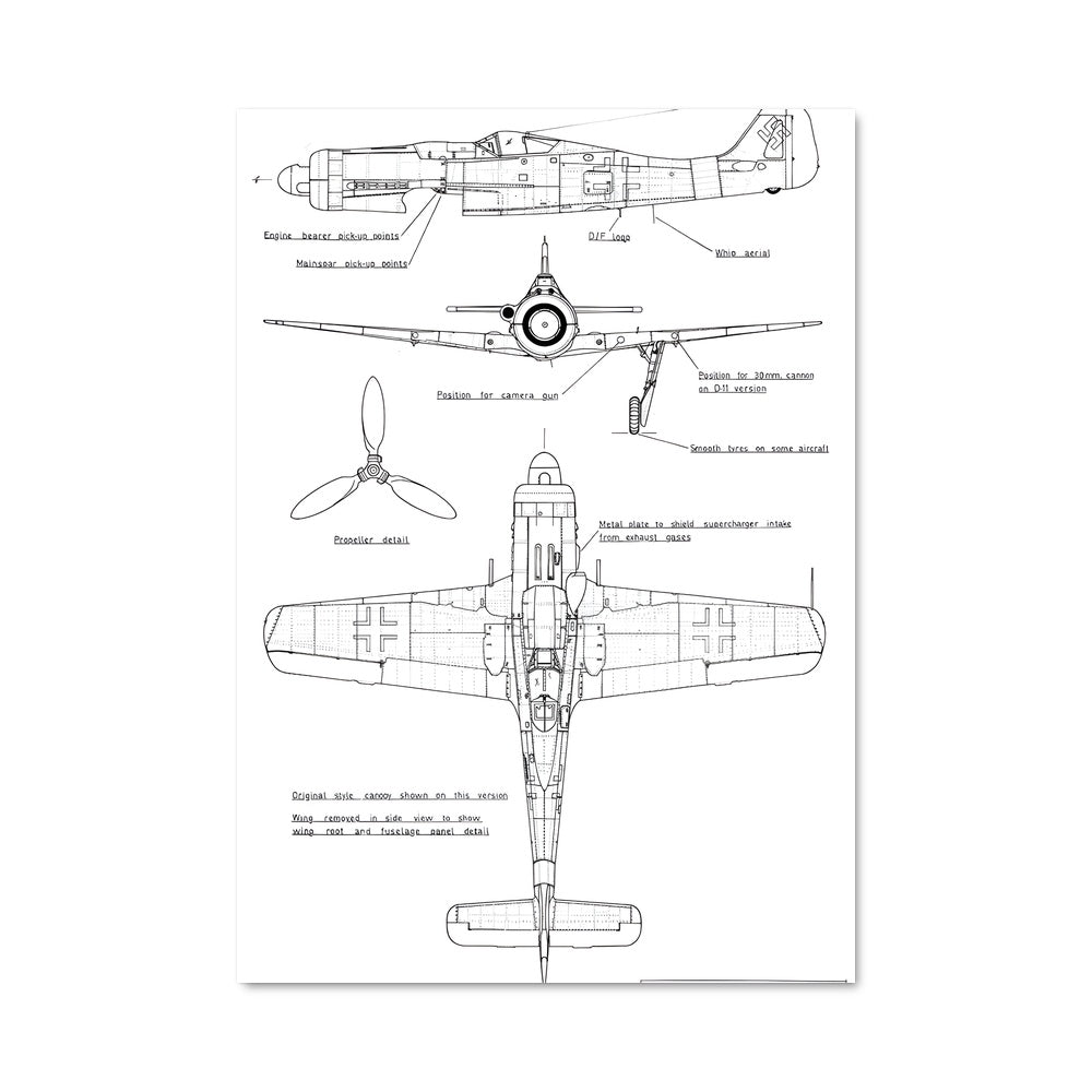 Poster Focke-Wulf Fw 190