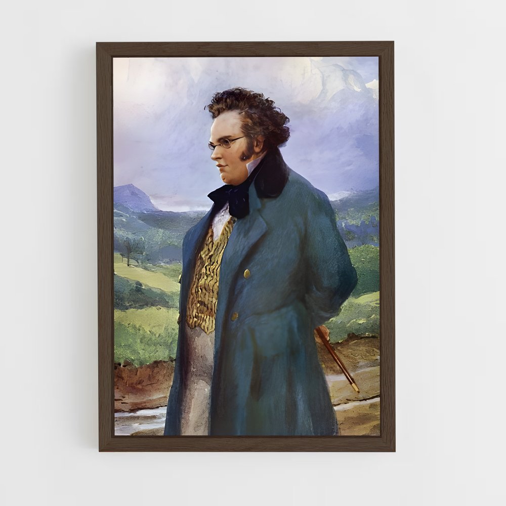 ap-franz schubert-1 cadre Bois foncé