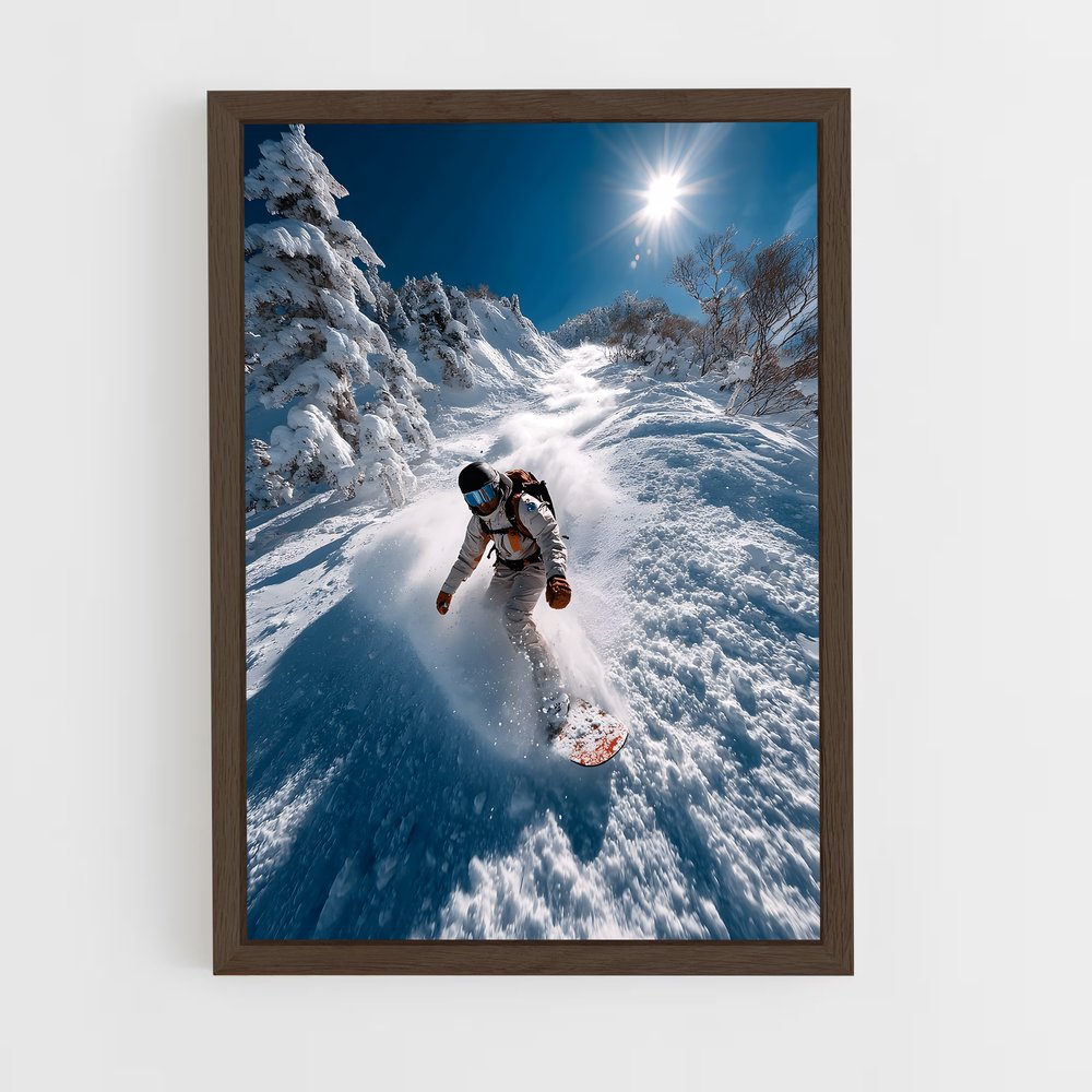 ap-freeride world tour snowboarding-4 cadre Bois foncé
