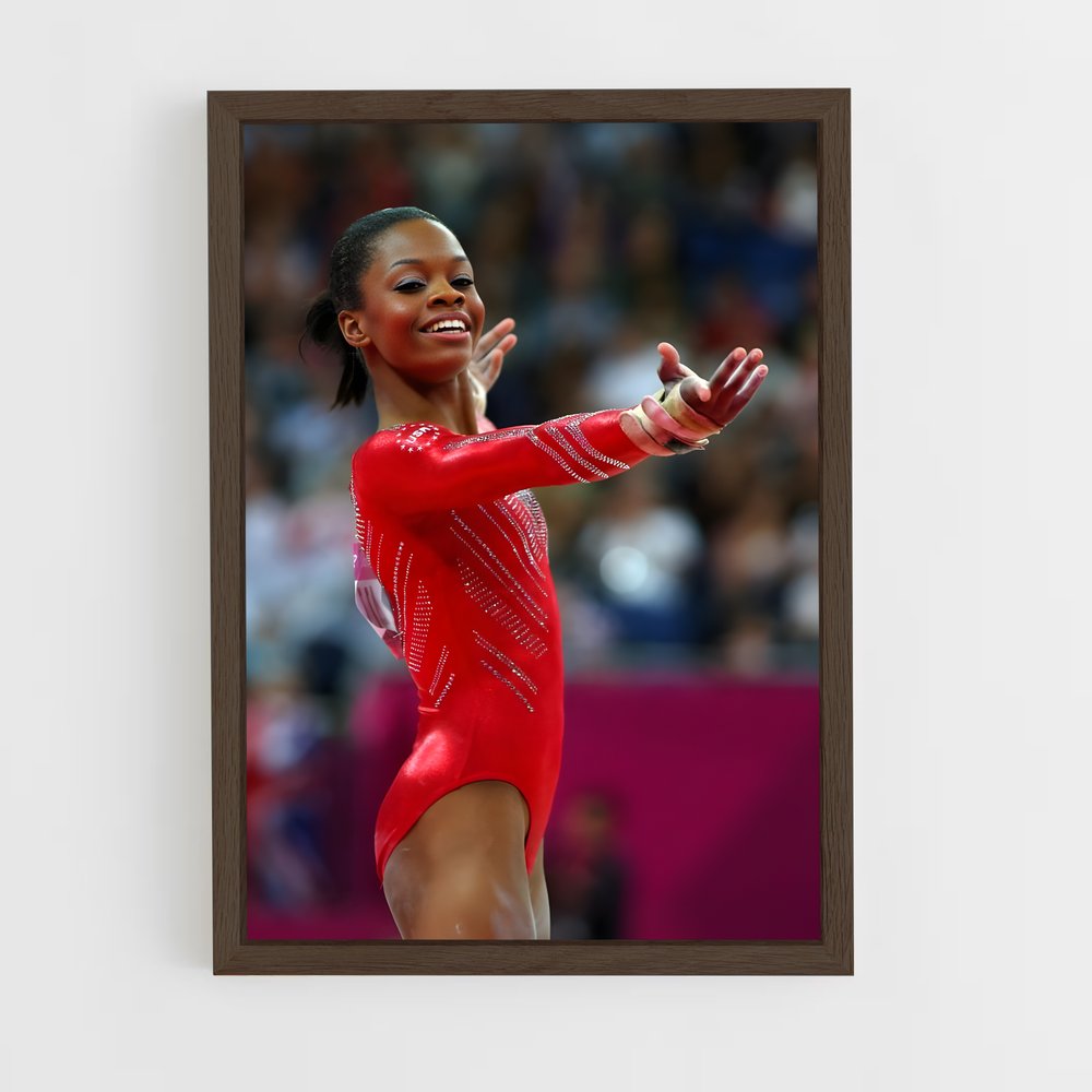 ap-gabby douglas-8 cadre Bois foncé