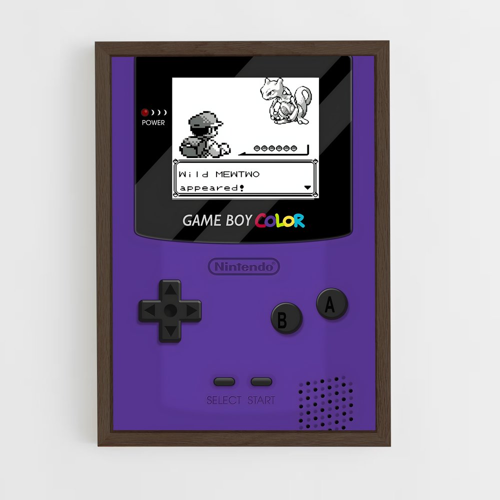 ap-gameboy color-4 cadre Bois foncé