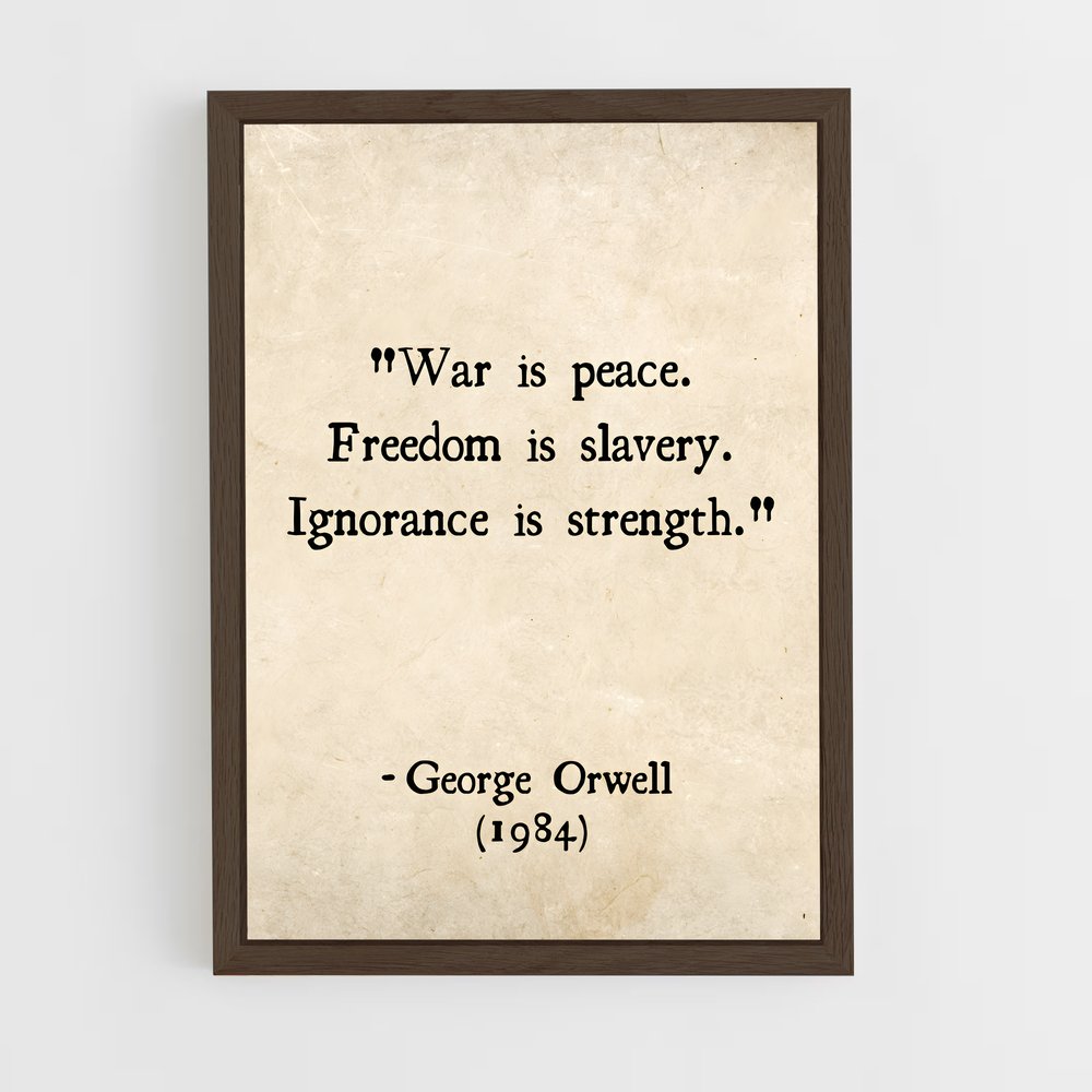 ap-george orwell-2 cadre Bois foncé