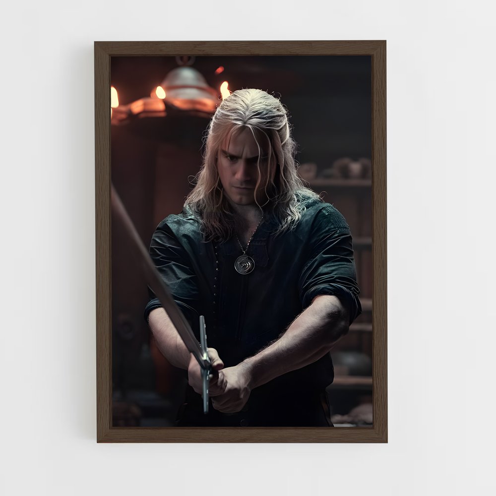ap-geralt of rivia-4 cadre Bois foncé