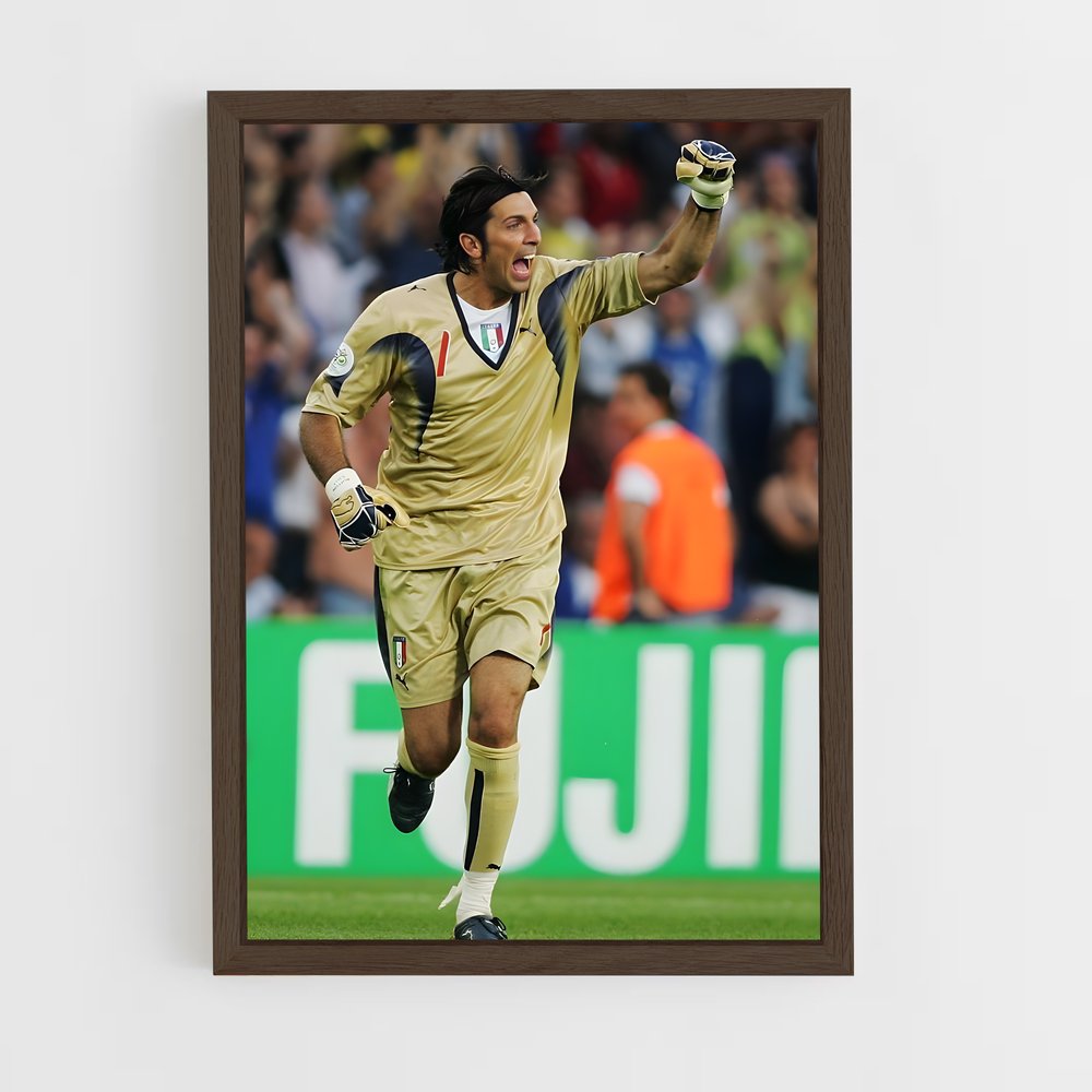 ap-gianluigi buffon-9 cadre Bois foncé