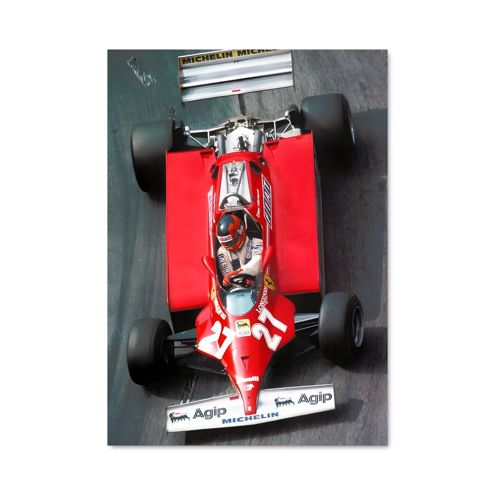 Poster Monaco en Ferrari
