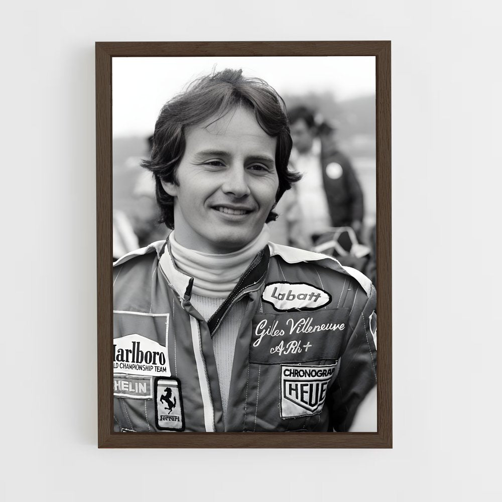 ap-gilles villeneuve-5 cadre Bois foncé