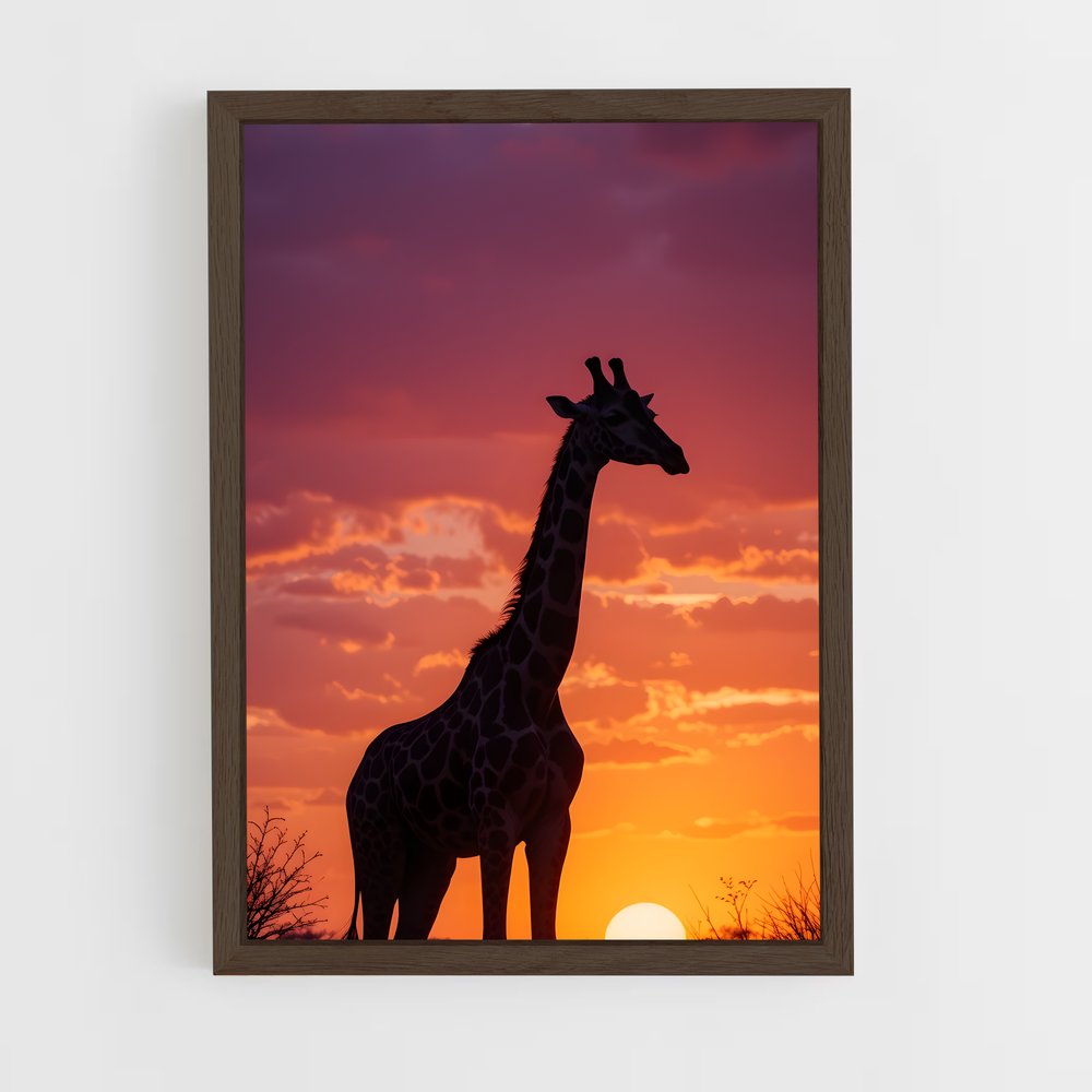 ap-giraffe-8 cadre Bois foncé