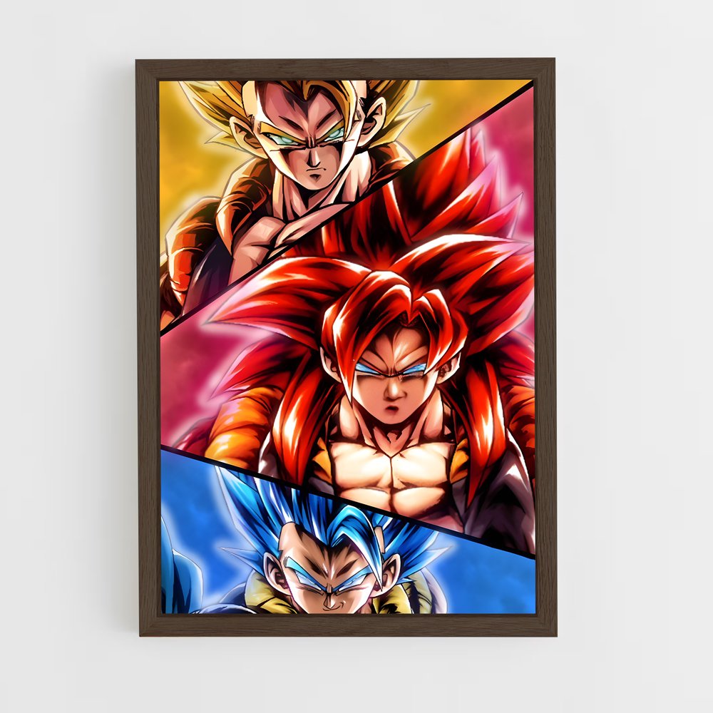 ap-gogeta-7 cadre Bois foncé