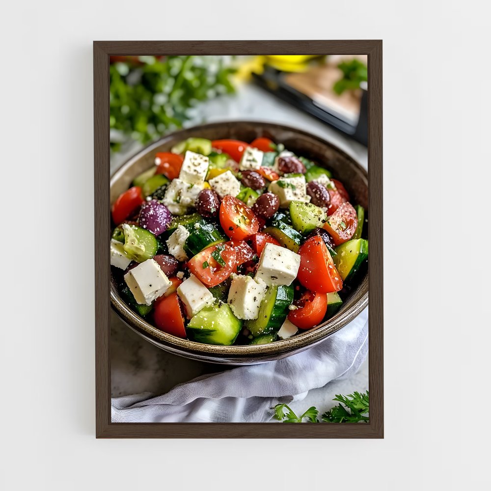 ap-greek salad-2 cadre Bois foncé