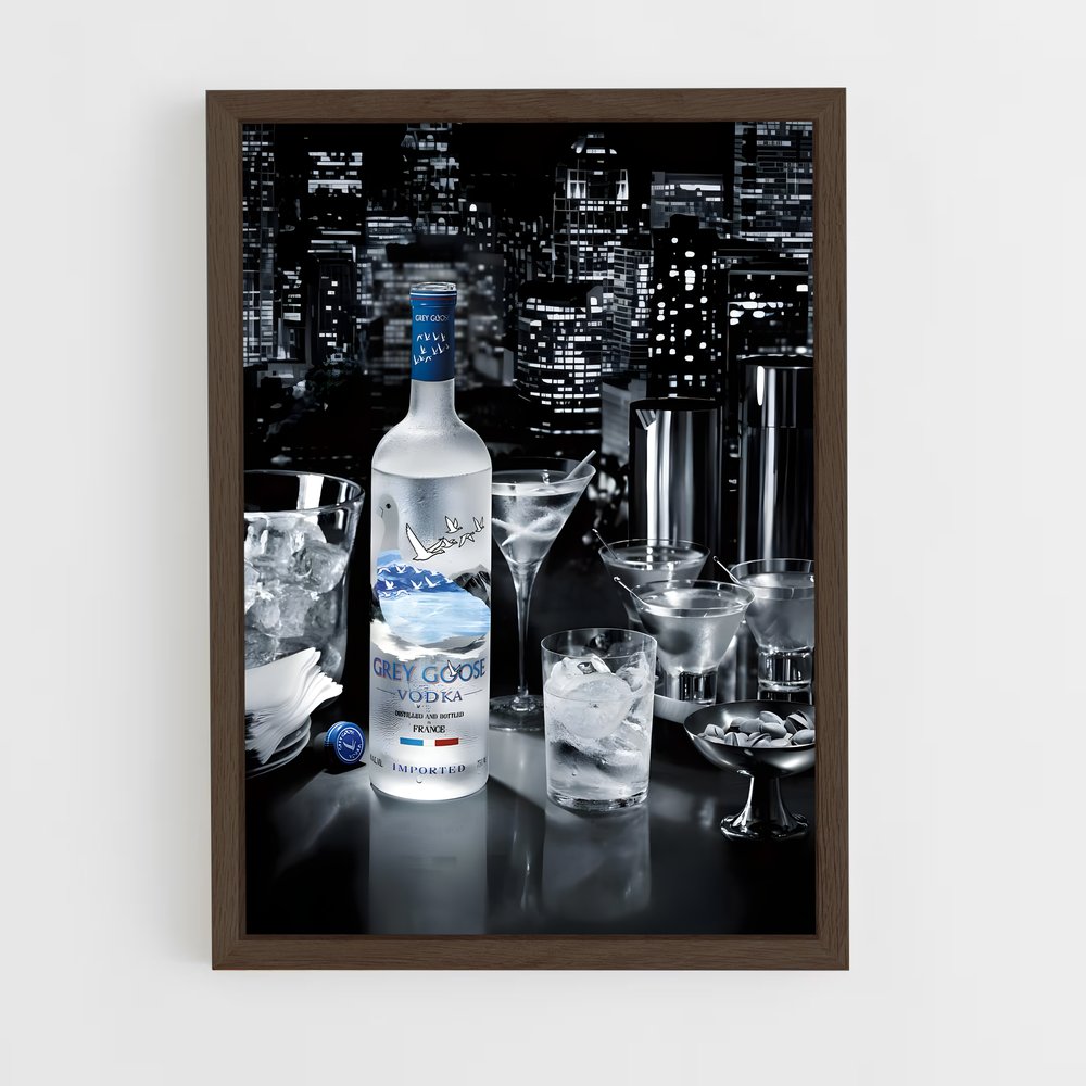 ap-grey goose-3 cadre Bois foncé