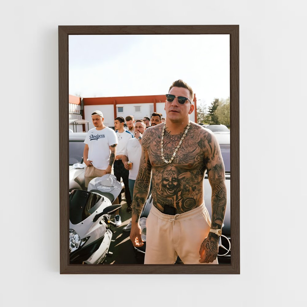 ap-gzuz-2 cadre Bois foncé