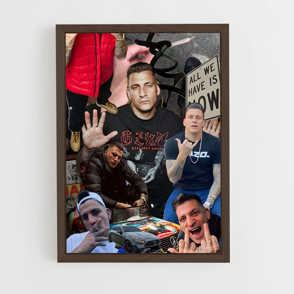 ap-gzuz-9 cadre Bois foncé