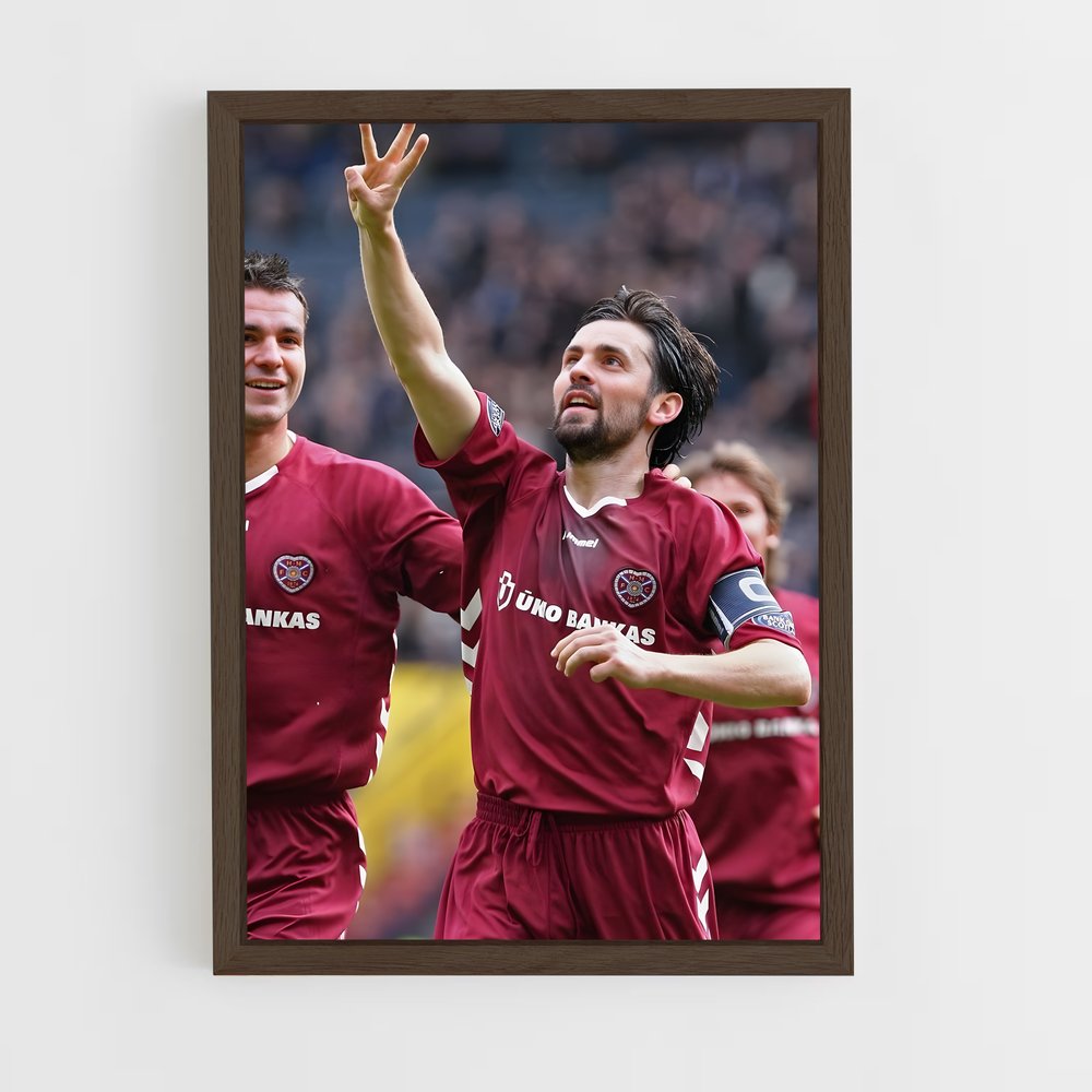 ap-heart of midlothian fc-7 cadre Bois foncé