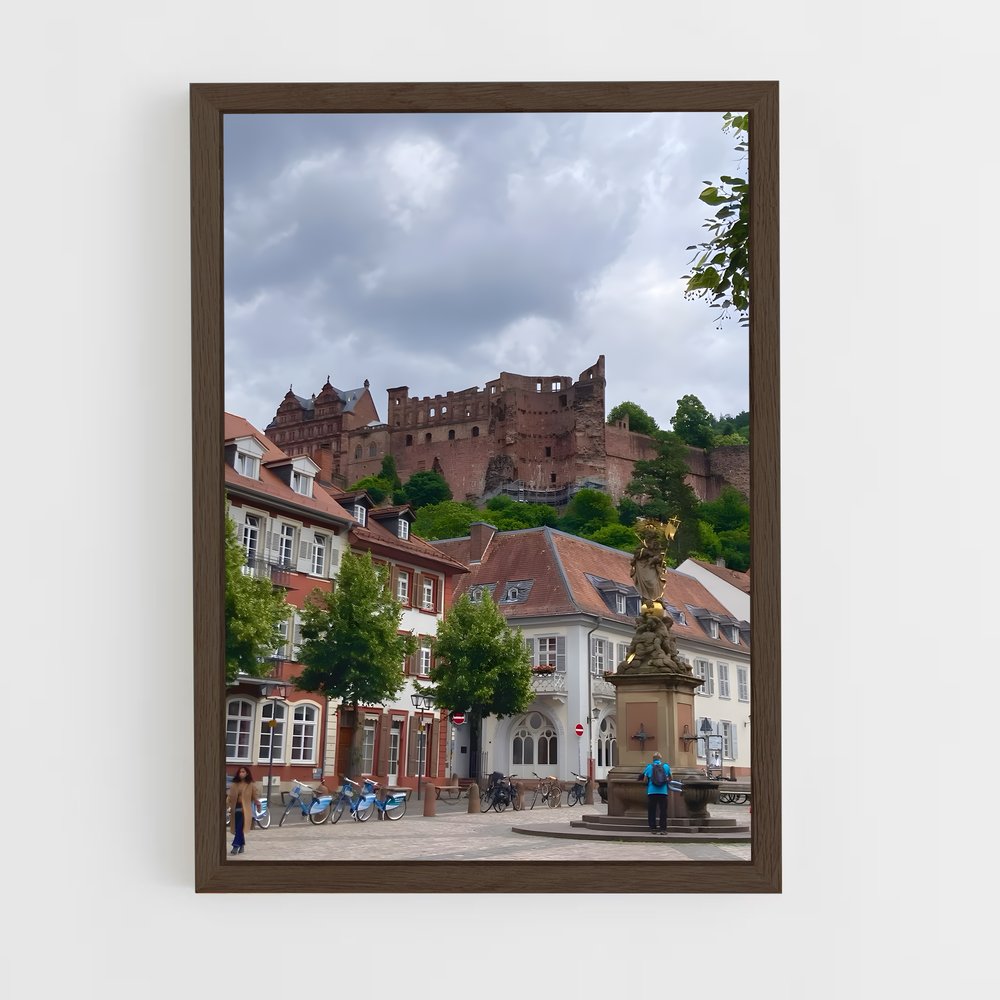 ap-heidelberg castle-5 cadre Bois foncé
