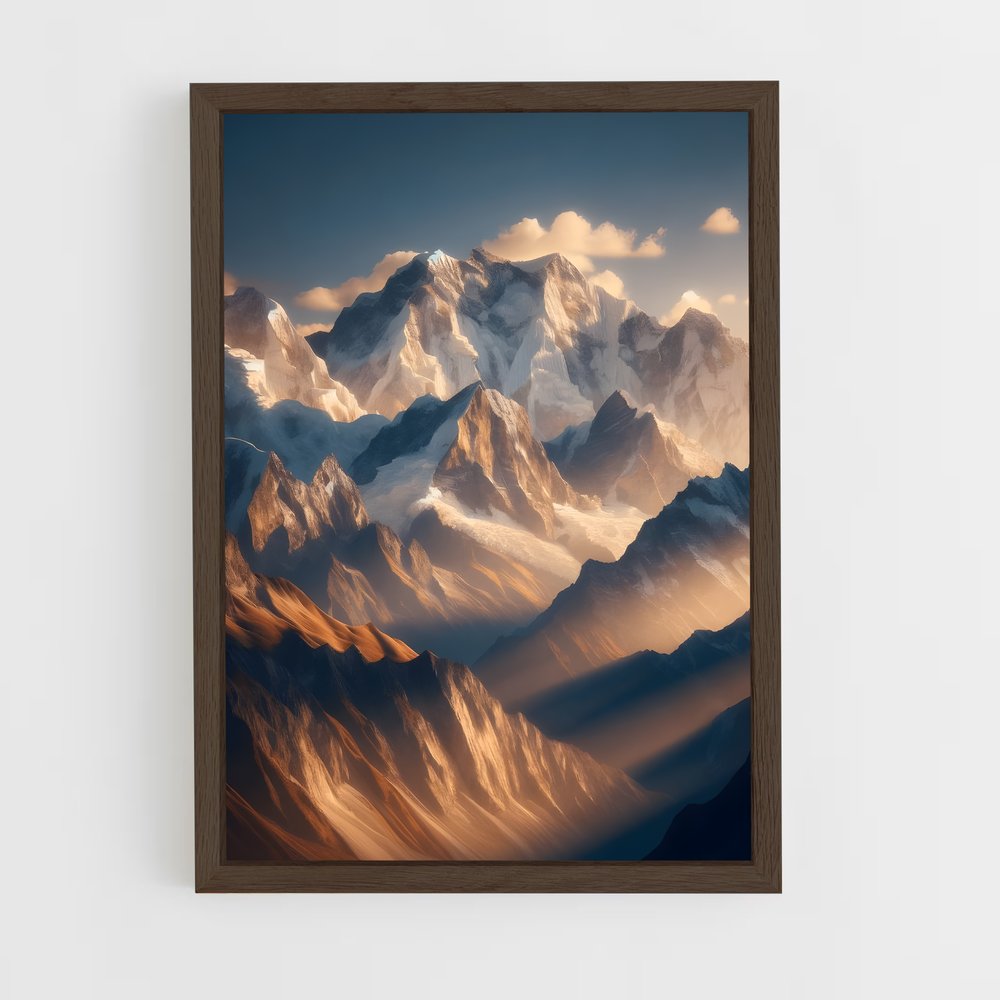 ap-himalaya mountains-12 cadre Bois foncé