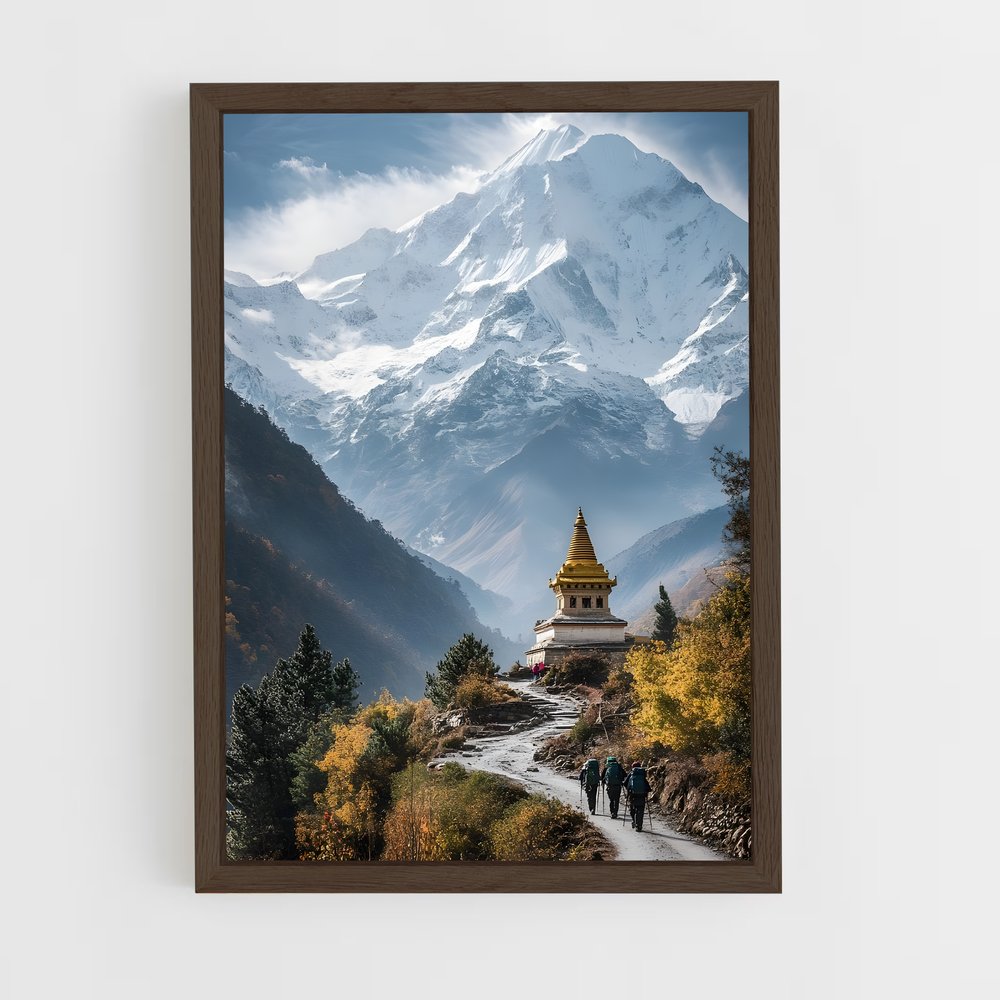ap-himalaya mountains-8 cadre Bois foncé