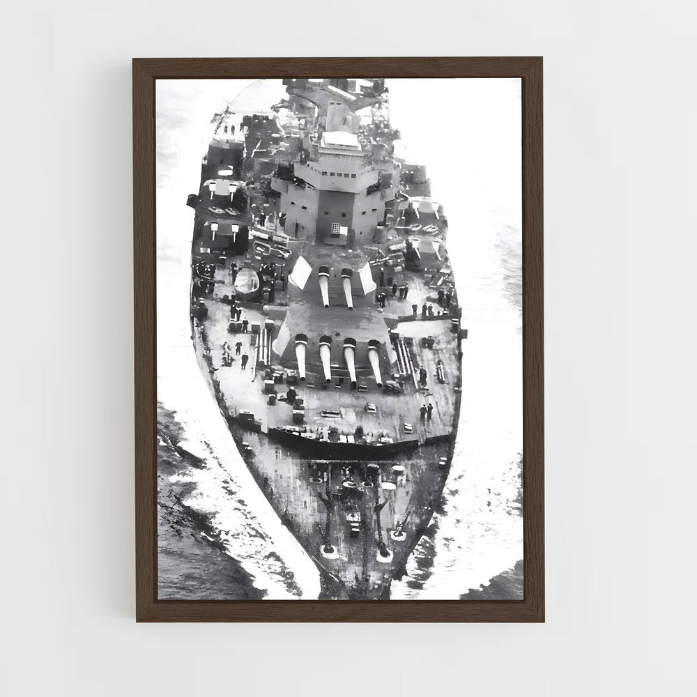 ap-hms king george v-4 cadre Bois foncé
