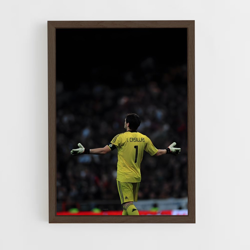 ap-iker casillas-1 cadre Bois foncé