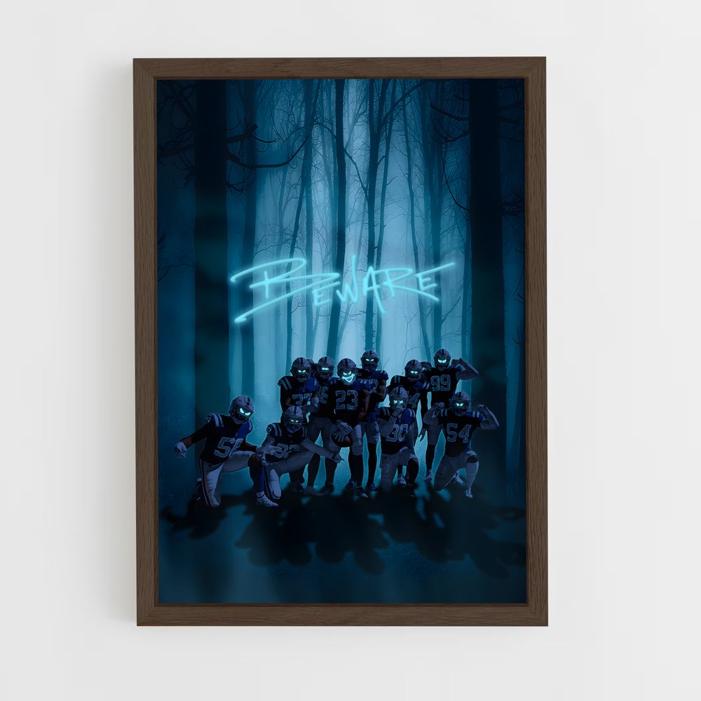 ap-indianapolis colts-4 cadre Bois foncé