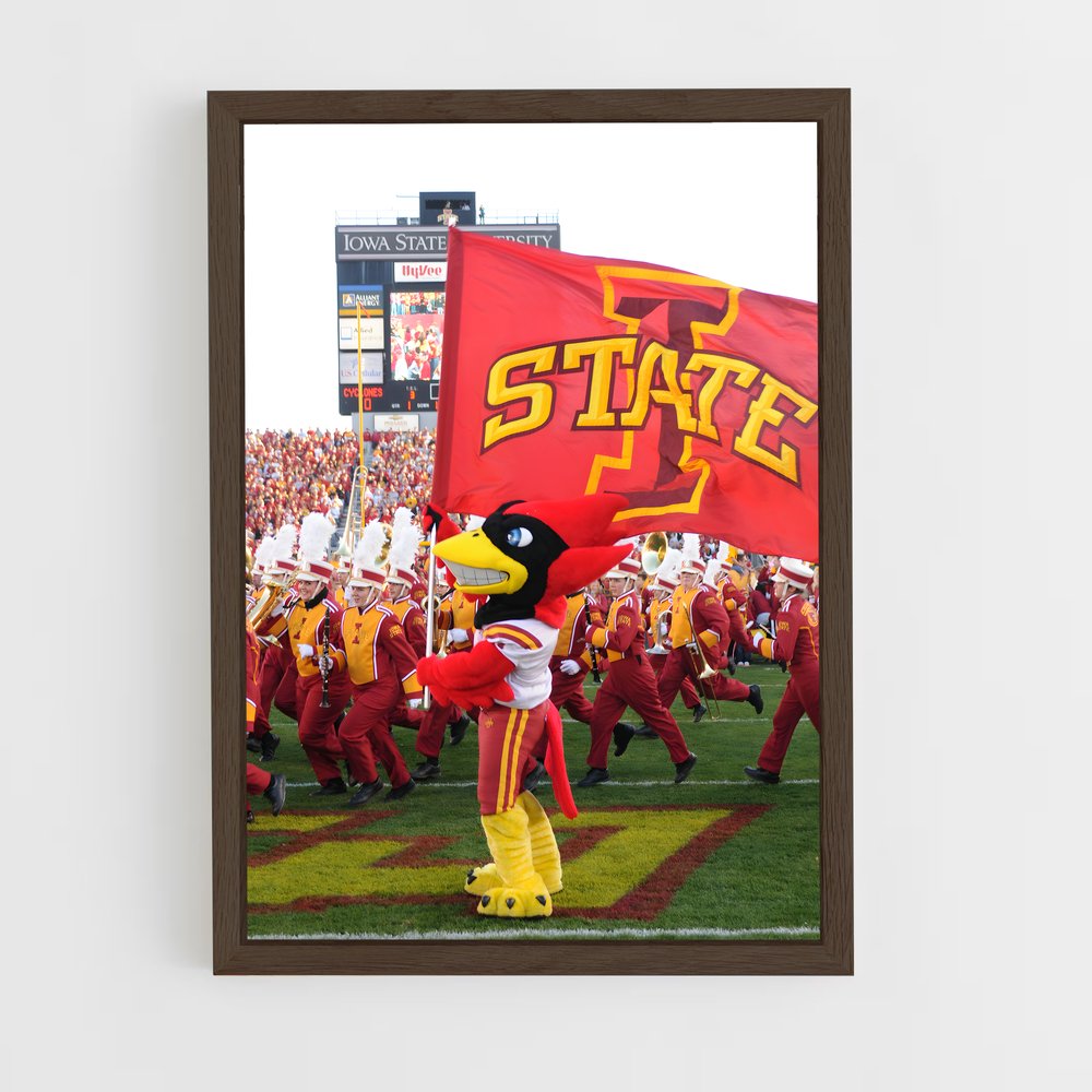 ap-iowa state cyclones-2 cadre Bois foncé