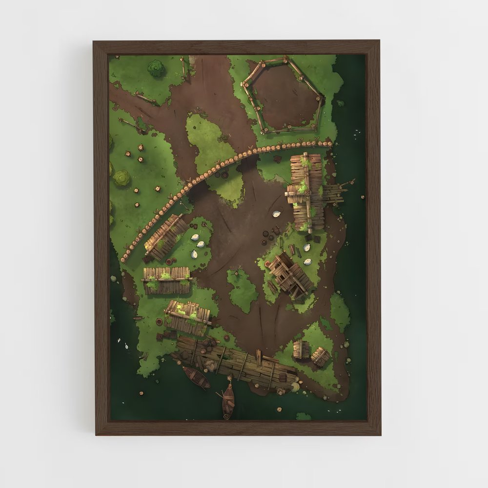 ap-iron age-3 cadre Bois foncé