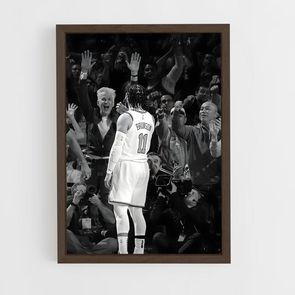 ap-jalen brunson-2 cadre Bois foncé