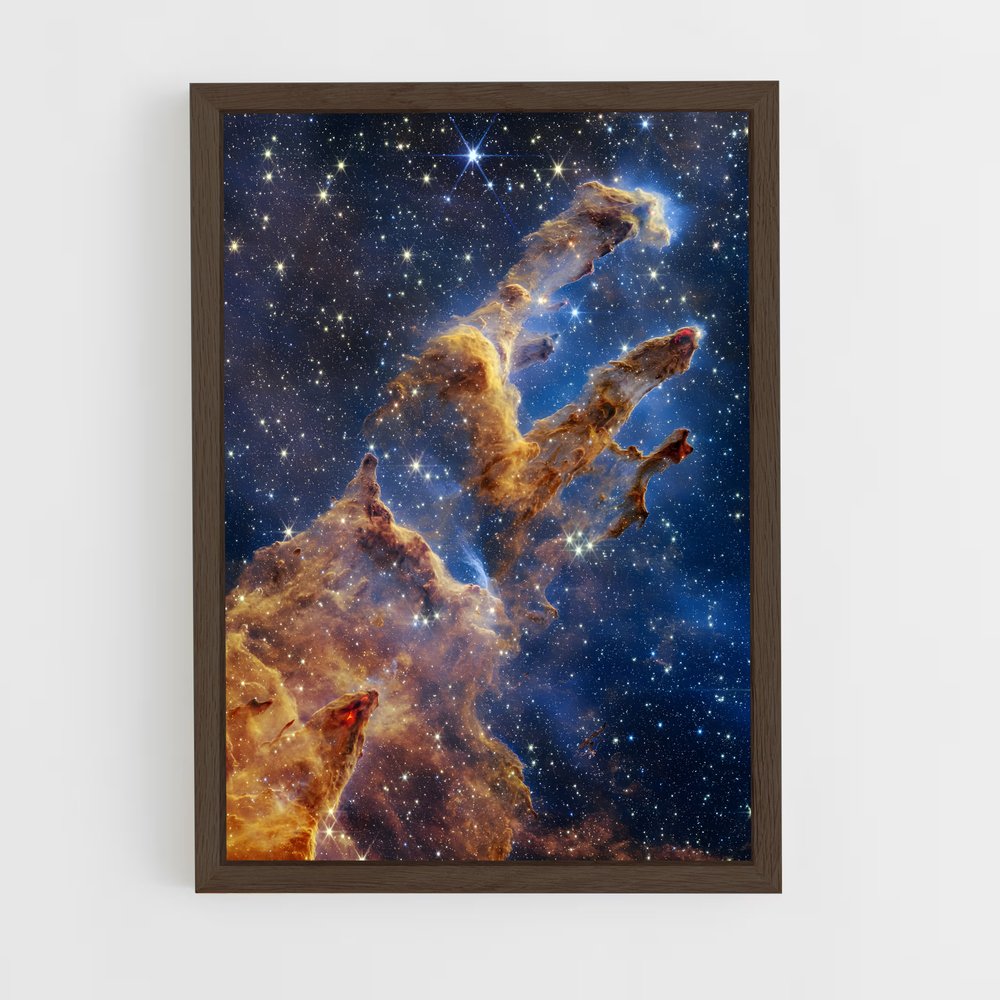 ap-james webb telescope-1 cadre Bois foncé