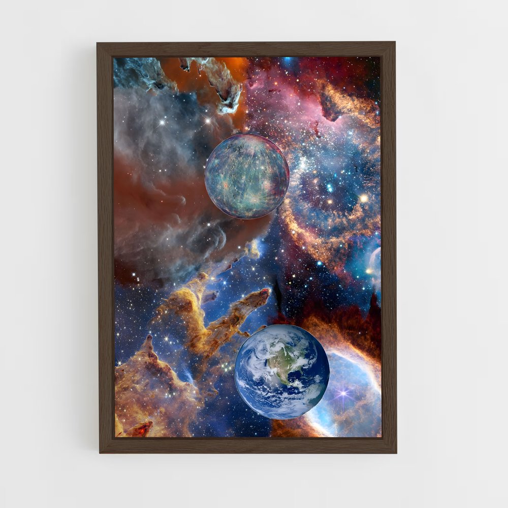 ap-james webb telescope-13 cadre Bois foncé