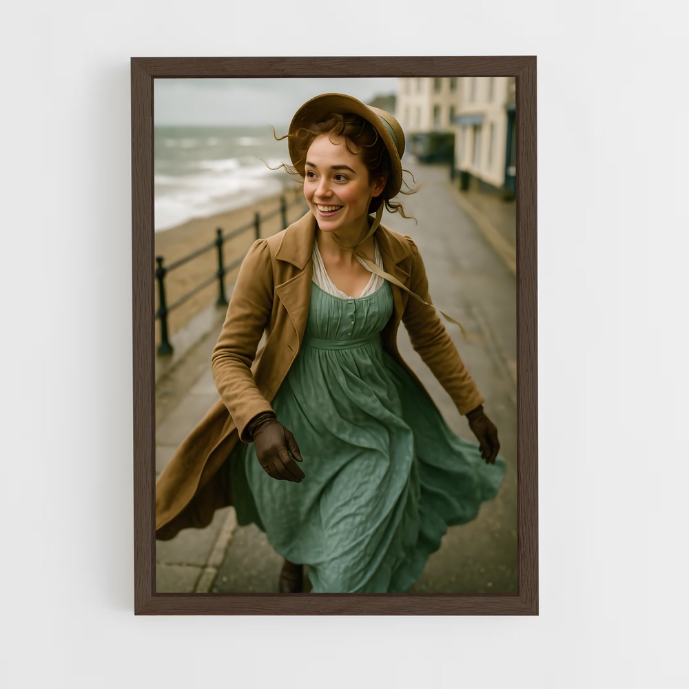 ap-jane austen-1 cadre Bois foncé