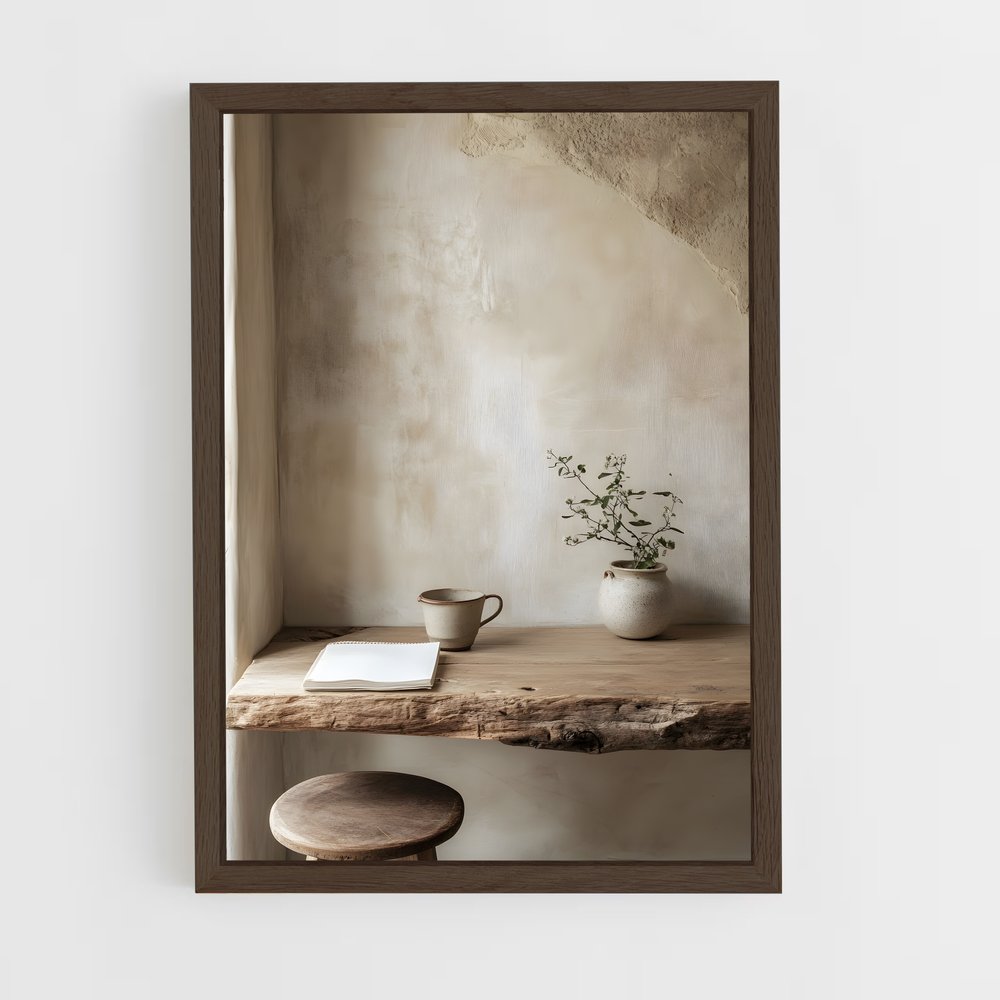 ap-japanese wabi-sabi-9 cadre Bois foncé