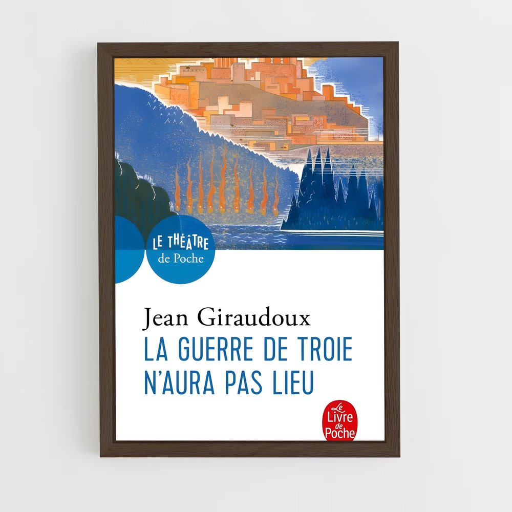 ap-jean giraudoux-3 cadre Bois foncé
