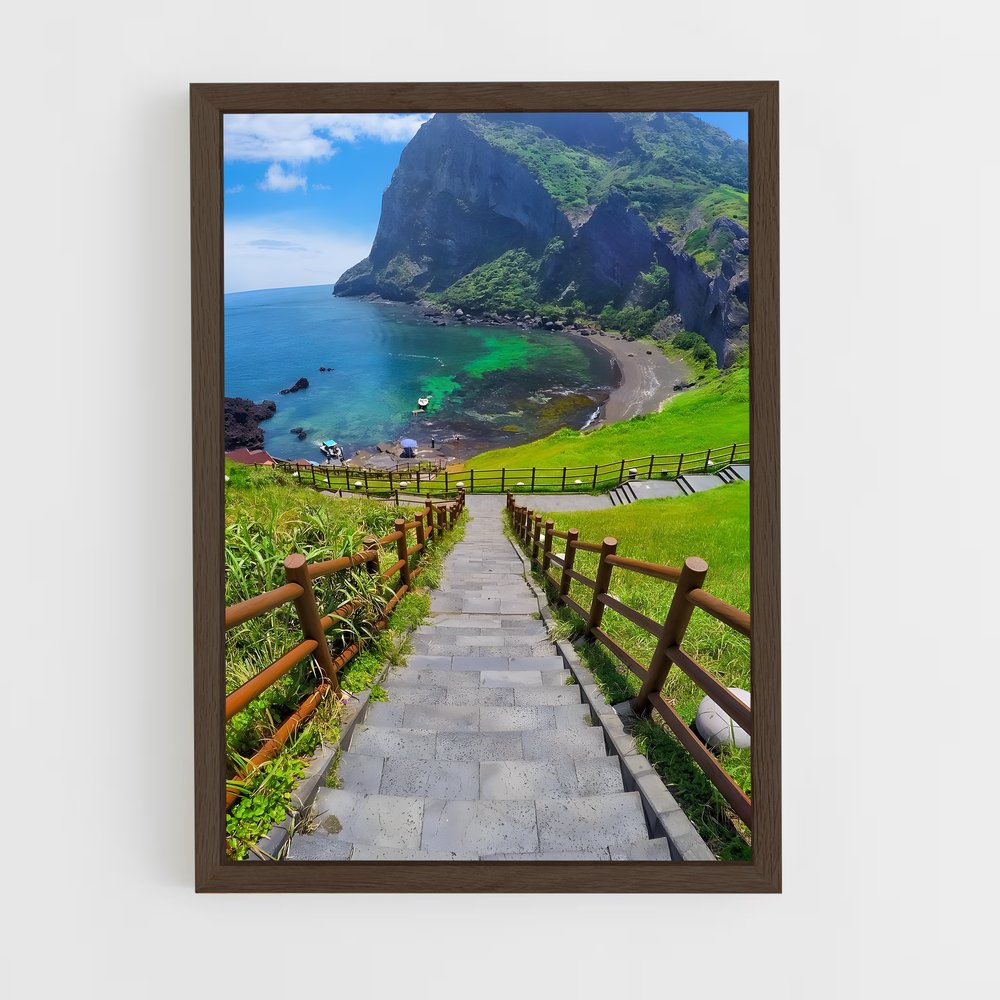 ap-jeju island-1 cadre Bois foncé